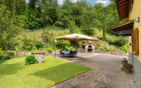 Villa Fornaci: Meubles, Dalle, Jardin, Mobilier De Jardin, Arrière-Cour, Ombre, Aménagement Paysager, Chaise, Eco Hôtel, Cour