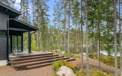 Sarppala: Bois, Forêt, Couverture De Sol, Des Bois, Chalet, Batiments Jardin, Siding, Bosquet, Aménagement Paysager, Mélèze