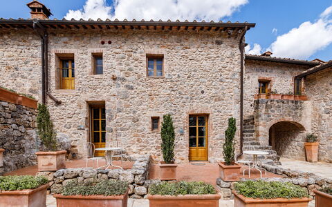 Relais la Costa: Mur, Brique, Mur De Pierre, Pot De Fleur, Brickwork, Pavé, Jardin, Cour, Dalle, Conception