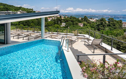 Opatija 158: Piscine, Recours, Eco Hôtel, Mobilier De Jardin, Loisir, Ville Resort, Ombre, Hôtel, Villa, Station Balnéaire
