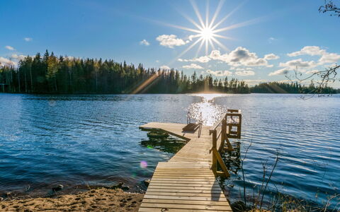 Järven Idylli: Bois, Chalet, Domicile, Cabane En Rondins, Lumber, Siding, Dur, Matériau Naturel, Batiments Jardin, Cabane