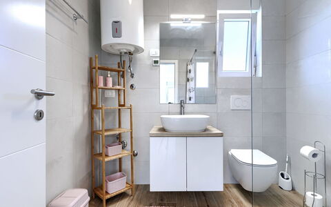 Čančar: Design Intérieur, Sol, Luminaire Plomberie, Sol, Salle De Bains, Évier, Robinet, Toilette, Pièce, Plomberie