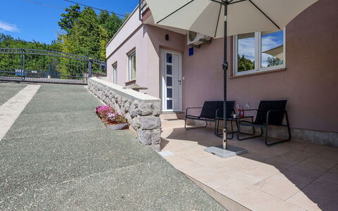Opatija Pobri 137: Meubles, Mer, Chaise, Ombre, Balcon, Mobilier De Jardin, Eco Hôtel, Côte, Plate-Forme, Tache De Bois