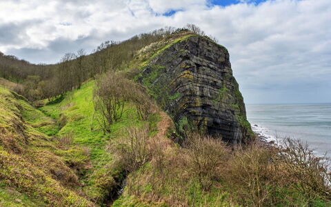 Hawthorn Barn: Roche, Terrain, Affleurement, Substrat Rocheux, Géologie, Klippe, Pente, Escarpement, Falaise