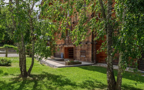 Mon Abri B: Bois, Brique, Brickwork, Jardin, Pelouse, Siding, Dur, Arrière-Cour, Cour, Cabane En Rondins
