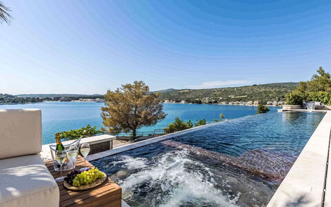 Vista i: L'Eau, Lac, Piscine, Recours, Côte, Tropiques, Hôtel, Ville Resort, Quai, Baie