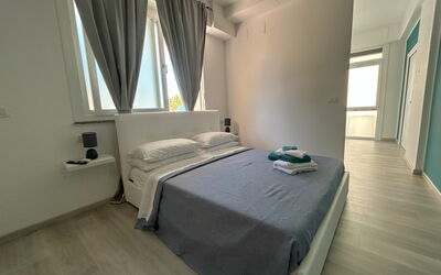 Appartamento Nerea: Design Intérieur, Sol, Sol, Meubles, Chambre, Lit, Pièce, Appartement, Drap De Lit, Plafond