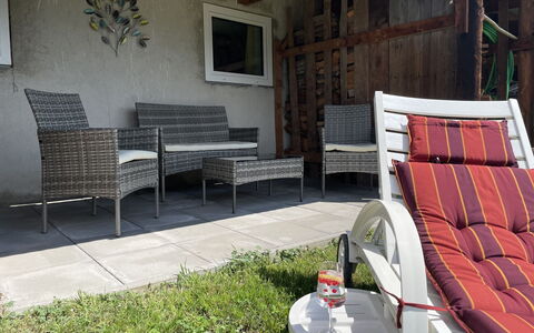 Panoramaperle: Meubles, Mobilier De Jardin, Chaise, Table, Tableau De Plein Air, Table Basse, Jardin, Arrière-Cour, Ombre, Patio