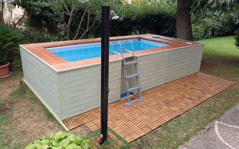 Casa Silvia: Bois, Sol, Piscine, Sol, Composite, Tache De Bois, Dur, Jardin, Arrière-Cour, Ombre