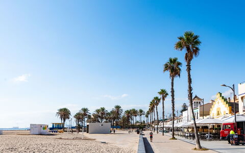 Playa Patacona: Ciel, Plage, Ombre, Vacances, Le Sable, Loisir, Passerelle