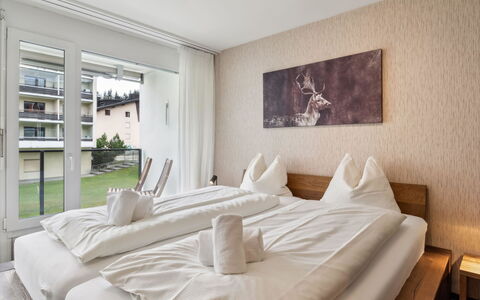 Nr.63 Haus Ladina: Domicile, Appartement, Balcon, Ombre, Hôtel, Chaise, Villa, Tache De Bois, Dur, Lit