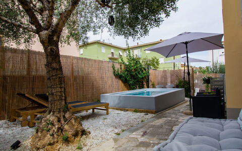 Michelle: Piscine, Pot De Fleur, Mobilier De Jardin, Arrière-Cour, Jardin, Cour, Plante D'Appartement, Ombre, Recours, Eco Hôtel