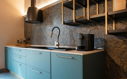 Michelle: Cuisine, Comptoir, Design Intérieur, Cabinetry, Sol, Evier, Appareil De Cuisine, Luminaire Plomberie, Éclairage, Meubles