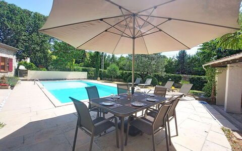 Les Pierres Fleuries: Meubles, Parapluie, Chaise, Mobilier De Jardin, Table, Piscine, Ombre, Tableau De Plein Air, Table Cuisine Et Salle A Manger, Recours