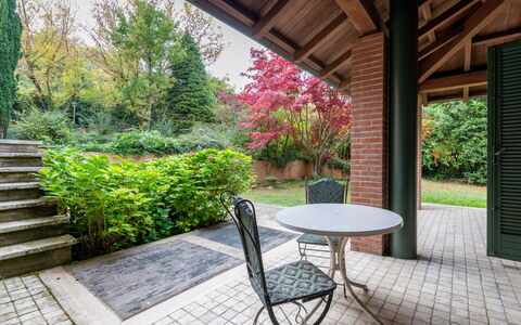 Cecilia: Ombre, Chalet, Cour, Arrière-Cour, Jardin, Biens, Batiments Jardin, Structure En Plein Air
