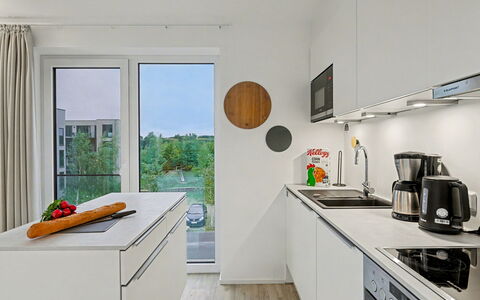 Seezauber: Cuisine, Comptoir, Design Intérieur, Sol, Appartement, Meubles, Appareil De Cuisine, Sol, Domicile, Cabinetry