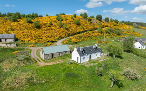 Wester Bunloit: Herbe, Végétation, Arbuste, Prairie, Zone Rurale, Paysage, Chalet, Communauté Des Plantes, Lot Terre, Établissements Humains