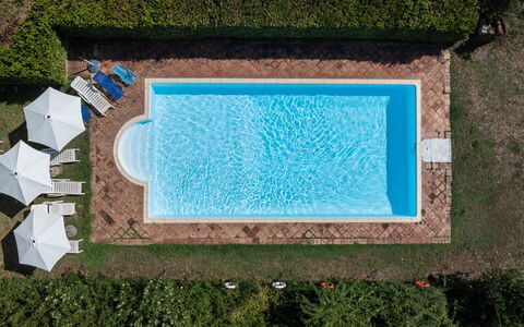 Mulino di Carpineto with Pool Gaiole in Chianti: Piscine, Bleu, Composite, Recours, Thermes, Hôtel, Hacienda, Mobilier De Jardin, Villa, Caractéristique De L'Eau
