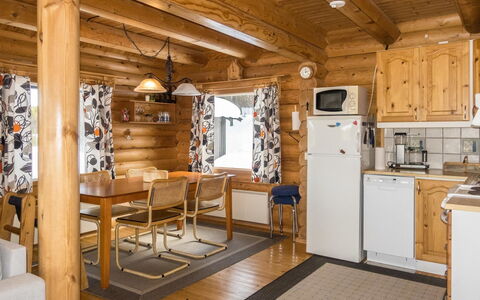 Kultaranta Ii: Bois, Chalet, Plafond, Domicile, Cabane En Rondins, Tache De Bois, Dur, Gelé, Table Cuisine Et Salle A Manger, Cuisine