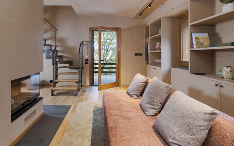 Casa Gibel: Sol, Design Intérieur, Sol, Mur, Meubles, Bois, Parquet, Pièce, Canapé, Salon