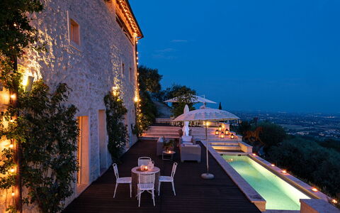 Asolina Villa: Piscine, Zone Résidentielle, Établissements Humains, Biens, Recours, Eco Hôtel, Crépuscule, Villa, Soirée, Vue Du Ciel