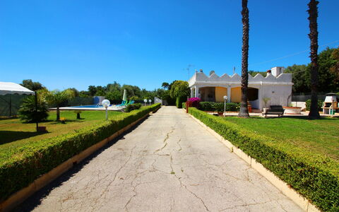 Villa Floridia: Ombre, Hacienda, Aménagement Paysager, Jardin, Pelouse, Biens, Haie, Villa, Allée