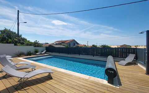 Villa Dune: Piscine, Composite, Recours, Ombre, Eco Hôtel, Mobilier De Jardin, Plate-Forme, Hôtel, Balancelle
