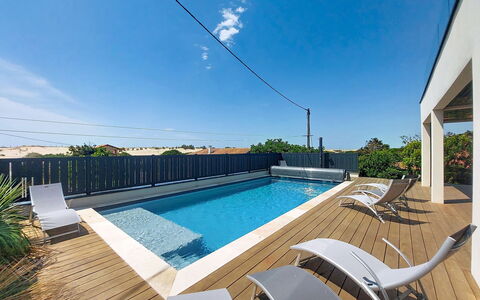 Villa Dune: Piscine, Recours, Composite, Eco Hôtel, Ombre, Biens, Hôtel, Villa, Plate-Forme