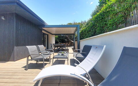 Maison Dune: Bois, Mobilier De Jardin, Composite, Ombre, Piscine, Plate-Forme, Patio, Chaise, Tableau De Plein Air, Béton