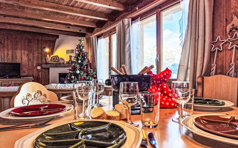 La Tanière: Bois, Domicile, L'Hiver, Maison, Meubles, Chalet, Neige, Gelé, Salle À Manger