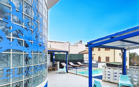Blu Corallo: Bleu, Composite, Piscine, Appartement, Ombre, Hôtel, Recours