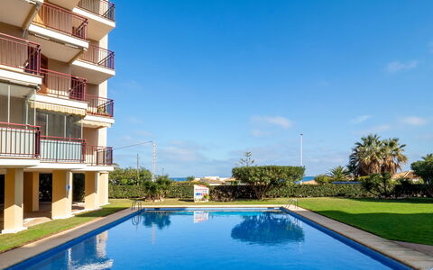Jávea 163: Bleu, Zone Résidentielle, Appartement, Condominium, Recours, Balcon, Biens, Pelouse, Piscine, Hôtel