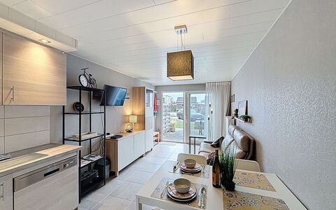 Tureluur Ii with Terrace: Design Intérieur, Sol, Mur, Meubles, Sol, Plafond, Bois, Comptoir, Pièce, Cuisine