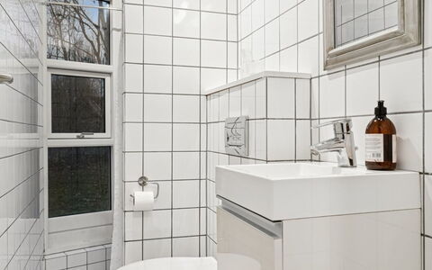Ordan - 140M to the Fjord: Mur, Salle De Bains, Luminaire Plomberie, Sol, Design Intérieur, Sol, Toilette, Plomberie, Tuile, Siège De Toilette
