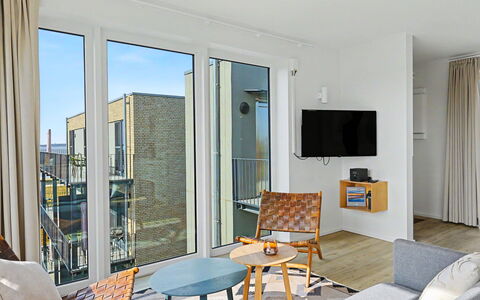 Penthouse Dümmerblick (619): Bois, Appartement, Meubles, Chaise, Balcon, Tache De Bois, Dur, Table Cuisine Et Salle A Manger, Parquet, Table Basse