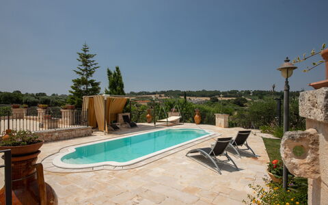 Trulli Retreat, Pool, Locorotondo: Piscine, Composite, Mobilier De Jardin, Dalle, Ombre, Recours, Chaise, Biens, Hacienda, Caractéristique De L'Eau