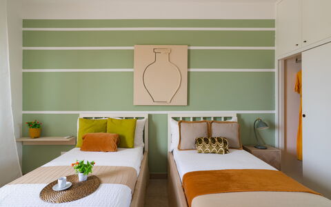 Apulia Retreat: Meubles, Design Intérieur, Lit, Chambre, Mur, Sol, Sol, Plafond, Bois, Pièce