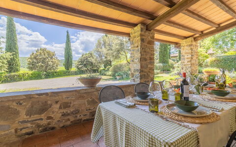 Podere Peteglia: Meubles, Table Cuisine Et Salle A Manger, Chaise, Ferme, Villa, Recours, Eco Hôtel, Plante D'Appartement, Salle À Manger
