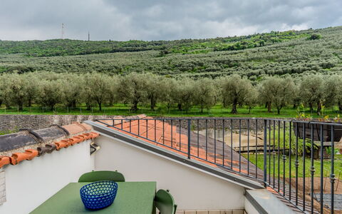 Tra Gli Ulivi: Ombre, Hacienda, Balcon, Arrière-Cour, Mobilier De Jardin, Villa, Cour