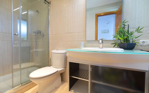 Morello: Miroir, Robinet, Luminaire Plomberie, Propriété, Plante, Évier, Tete De Douche, Salle De Bains, Douche
