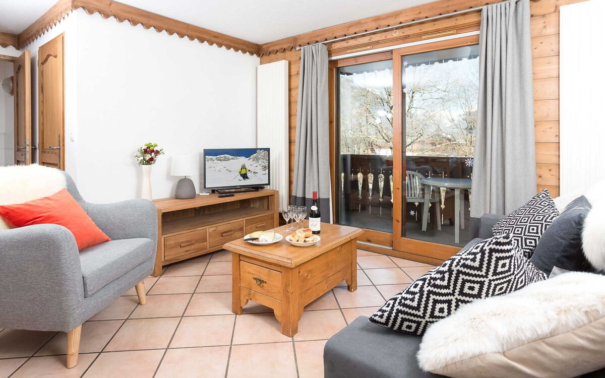 In Chamonix mit Geräumigem Balkon und Weitem Blick