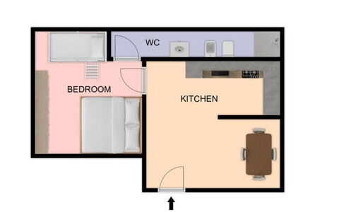 Suite la Torre: Chambre, Lit