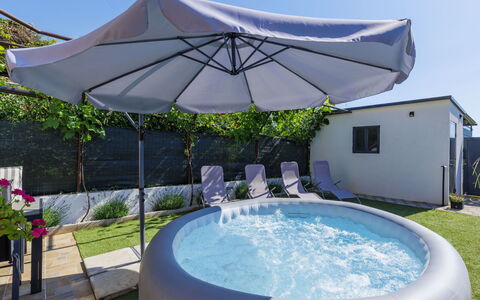 L&V: Piscine, Mobilier De Jardin, Parapluie, Pot De Fleur, Composite, Meubles, Plante D'Appartement, Jardin, Patio, Ombre