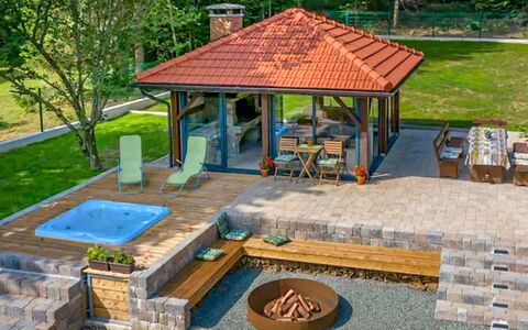Chalet Relax: Mobilier De Jardin, Jardin, Piscine, Structure En Plein Air, Aménagement Paysager, Batiments Jardin, Belvédère, Recours, Arrière-Cour, Patio
