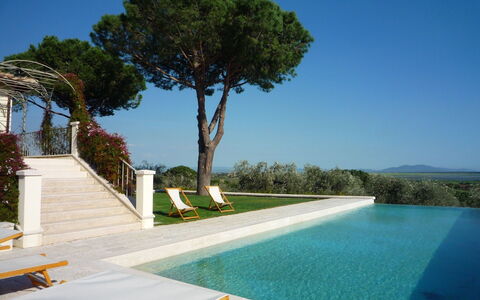 Castelprile: Bleu, Piscine, Ombre, Aménagement Paysager, Jardin, Biens, Villa, Hacienda, Caractéristique De L'Eau, Recours