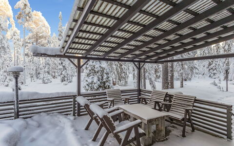 Villa Vesla: Bois, L'Hiver, Neige, Gelé, Ombre, Tableau De Plein Air, Daylighting, Plate-Forme, Clôture