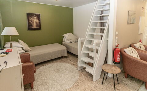 Korpilammenhuvilat 7B: Meubles, Design Intérieur, Sol, Sol, Mur, Bois, Pièce, Chambre, Lit, Plafond