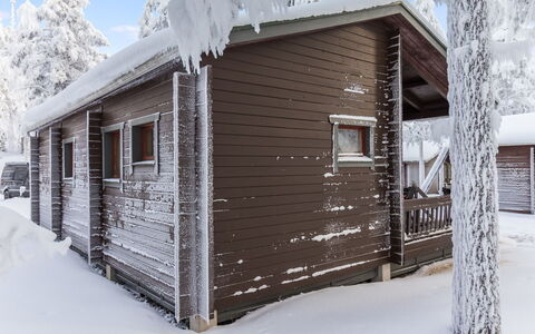 Kelokaltiokylä Mökki 58: Bois, Neige, L'Hiver, Chalet, Maison, Domicile, Siding, Gelé, Cabane En Rondins