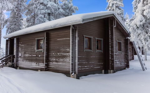Kelokaltiokylä Mökki 58: Bois, Neige, Chalet, Maison, L'Hiver, Toit, Domicile, Siding, Cabane En Rondins, Gelé