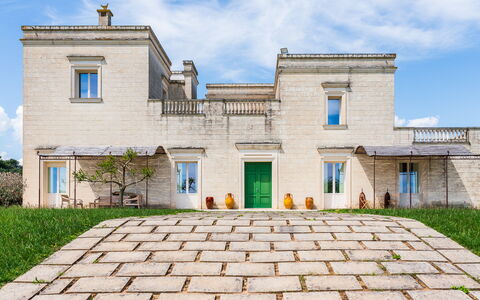 Masseria Ficalindia: Domicile, Zone Résidentielle, Lot Terre, Biens, Jardin, Pelouse, Aménagement Paysager, Cour, Villa, Manoir